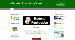 Desktop Screenshot of memorial-elementary-school.com